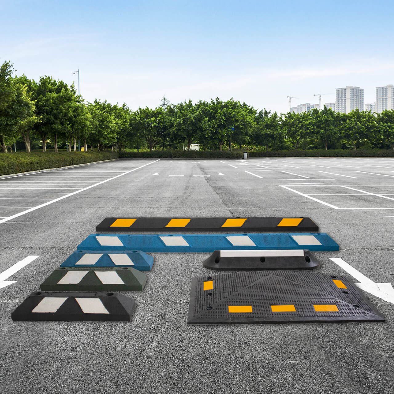 Tipos de topes de estacionamiento